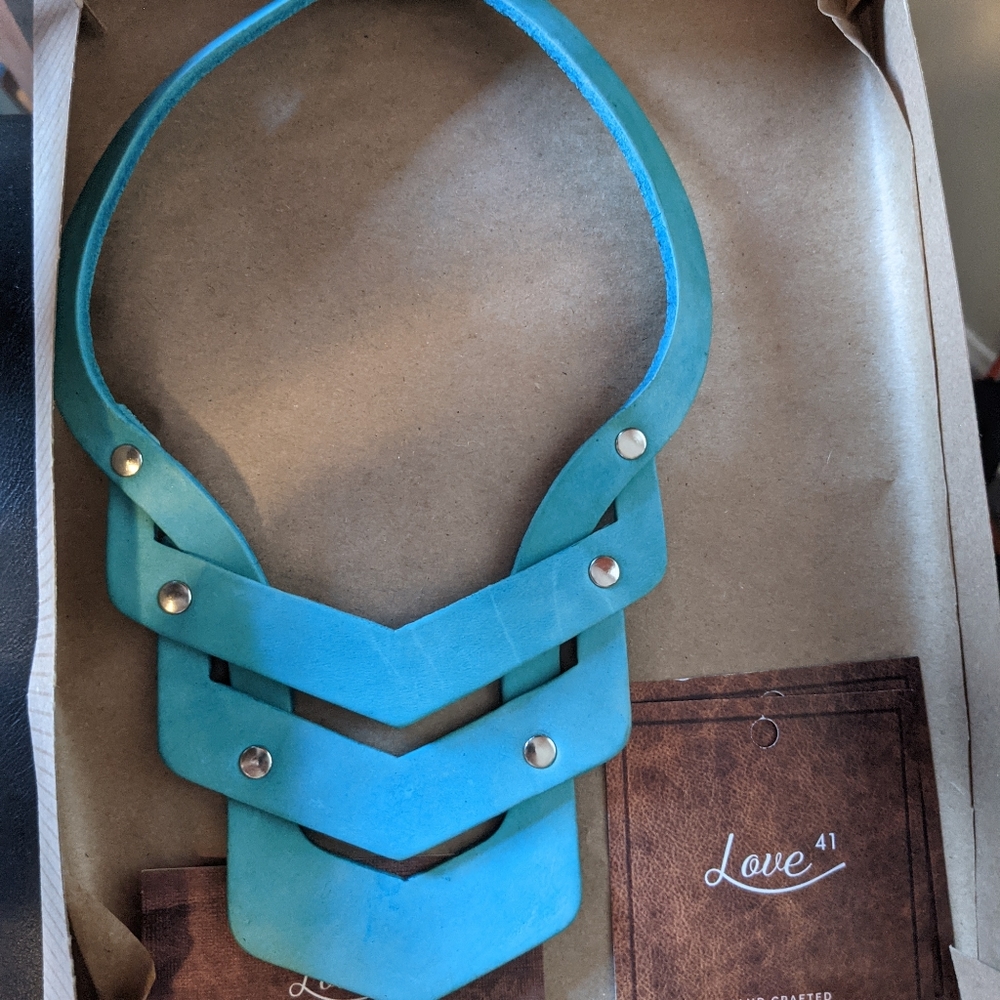 Love 41 Essential Oil leather necklace